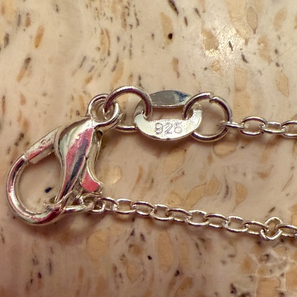 Sterling Silver Agate Druzy Pendant Necklace - Picture 4 of 4